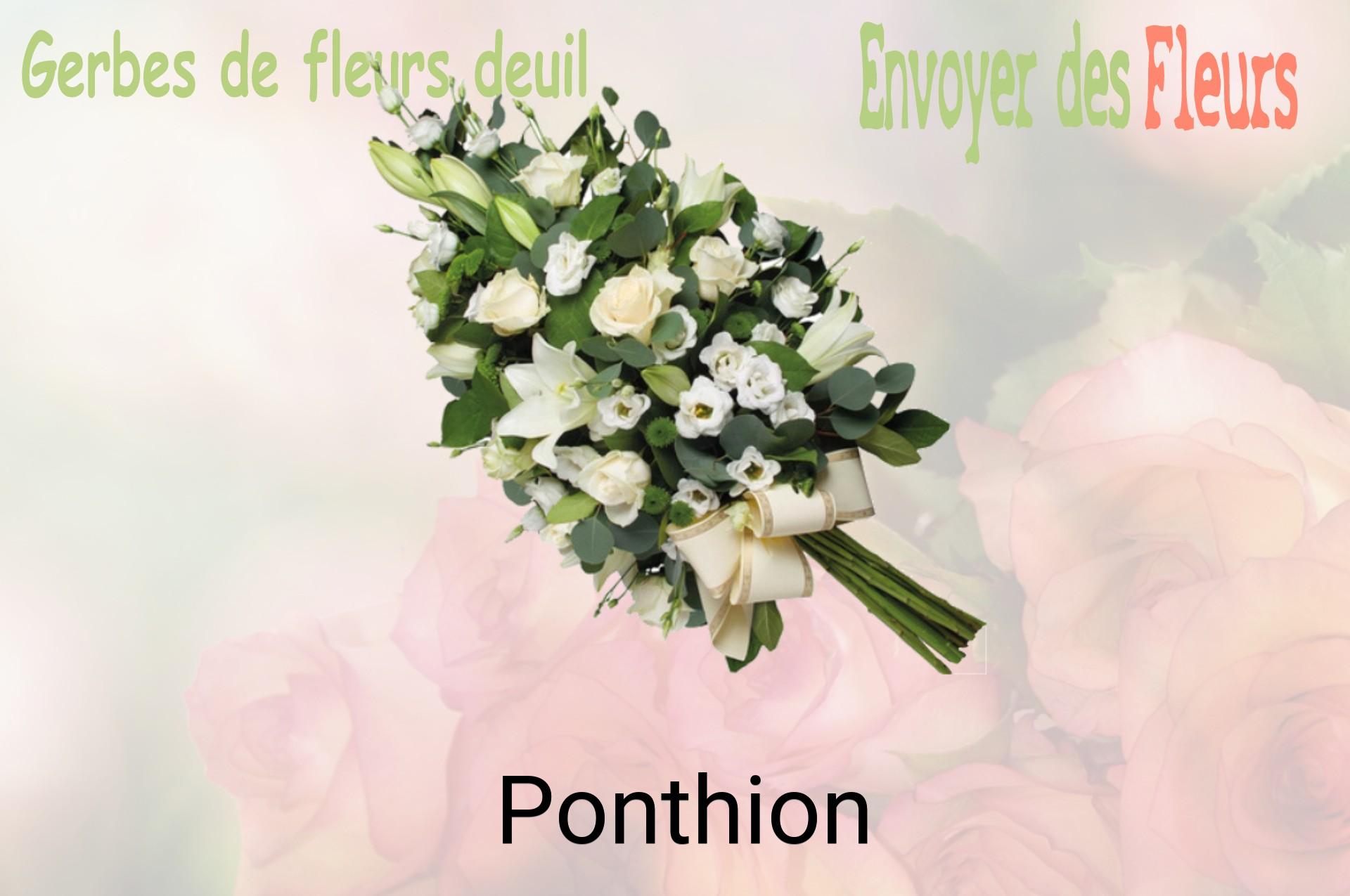 Gerbe de fleurs de deuil livrée à Ponthion